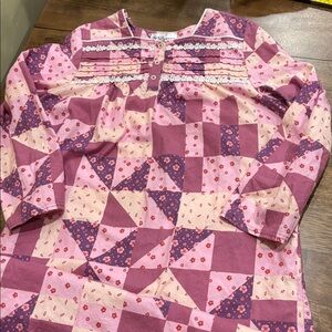 Silverts Women’s Open Back Adaptive Hospital Nightgown Large Cotton